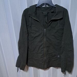 Eddie Bauer Olive Green Cotton Jacket